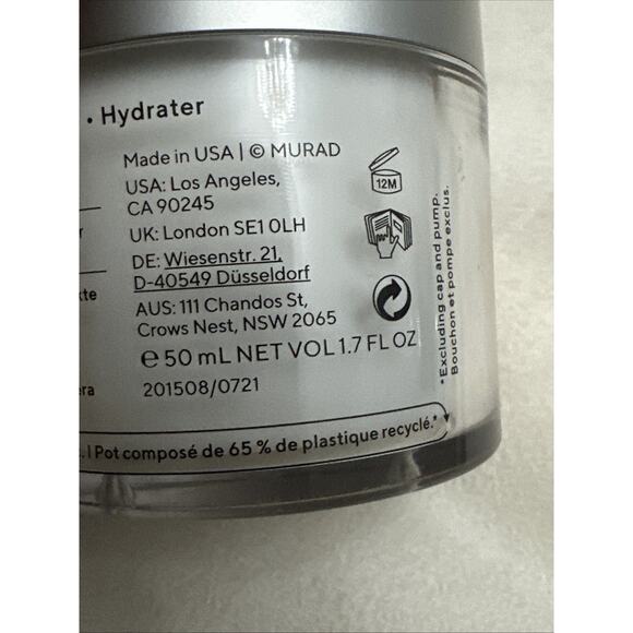 New Without Box Murad Essential-C Overnight Barrier Repair Cream 1.7 fl oz 50mL - Picture 4 of 5